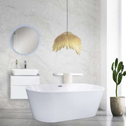 Litet badkar 150cm | Lucite akryl | Stilren design | A-06