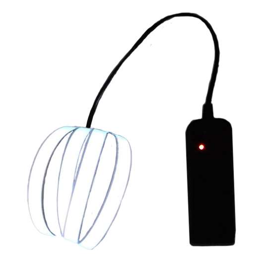Ljudaktiverad Neon LED-Slinga - Vit