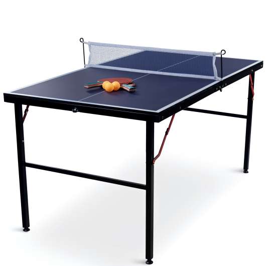 Mini-pingisbord | Inkl nät, 2 racketar & bollar | Hopfällbart
