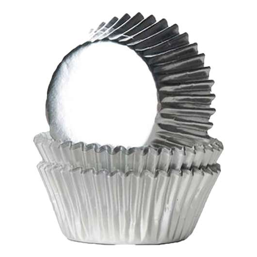 Muffinsformar Mini Folie Silver - 36-pack