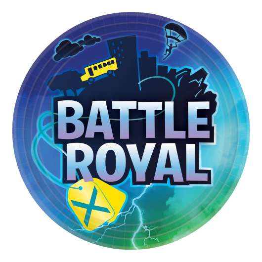 Papperstallrikar Battle Royal - 8-pack