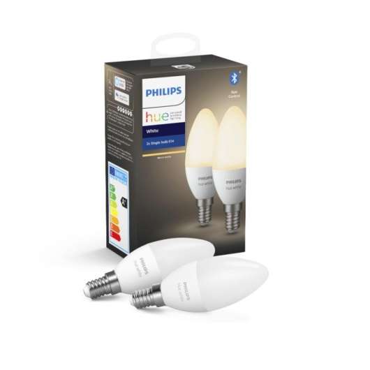 Philips Hue White Smart LED-lampa E14 470 lm 2-pack