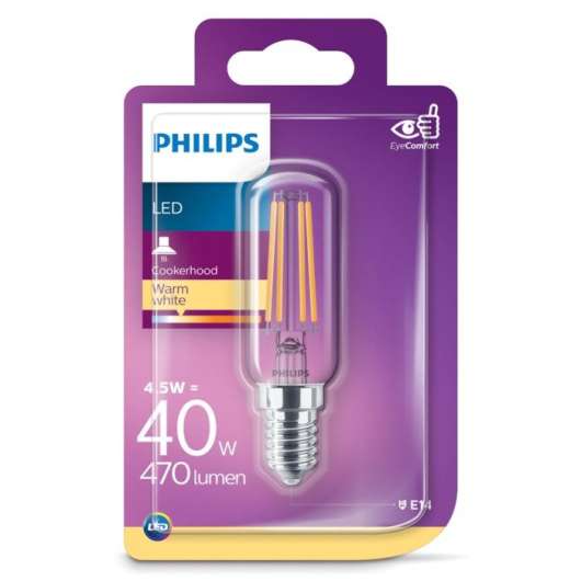 Philips LED-lampa Päron E14 470 lm