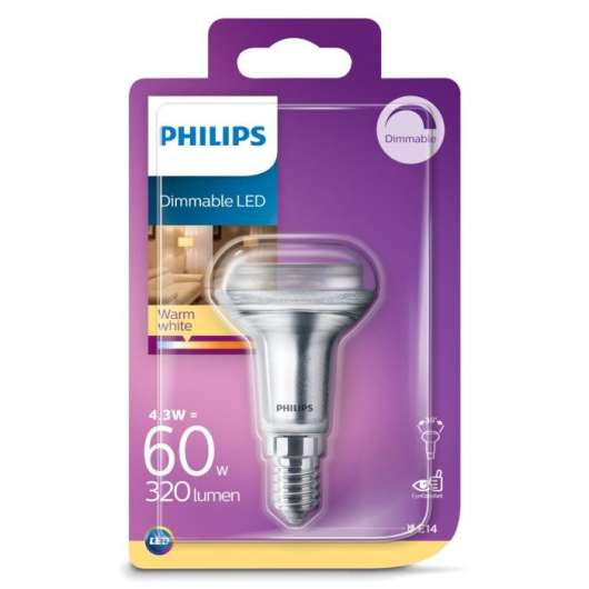Philips LED-lampa Reflektor E14 320 lm