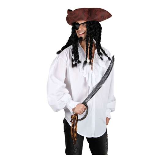 Piratskjorta Vit - Medium