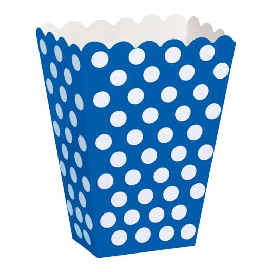Popcornbägare Blå Prickiga - 8-pack