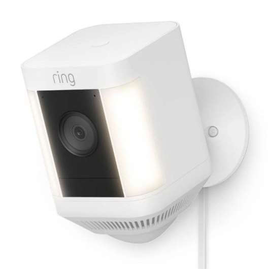 Ring Spotlight Cam Plus Plug-In Övervakningskamera Vit