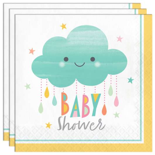 Servetter Baby Shower Sunshine