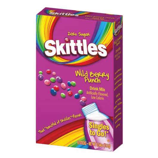 Skittles Singles Wild Berry Punsch Drink Mix - 15