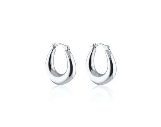 Sophie by sophie - bold small hoops silver