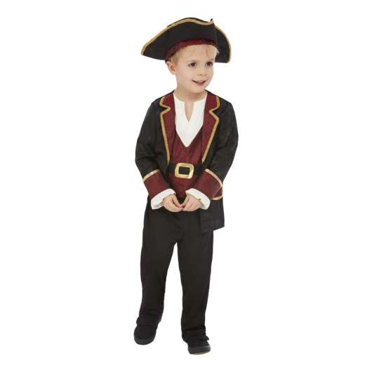 Swashbuckler Pirat Barn Maskeraddräkt - 1-2 år