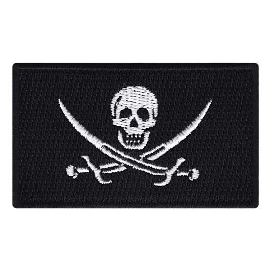 Tygmärke Flagga Pirat