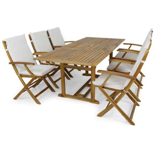 Utemöbel - förlängningsbart | Bord & 6 stolar | Lyfco Värmdö