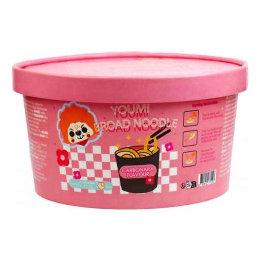 Youmi Instant Broad Noodle Carbonara Flavour - 112 gram